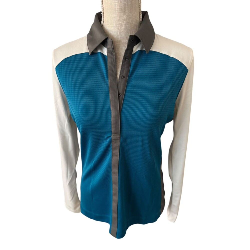 Callaway Women's Teal 1/4 Snap Golf Pullover Size Small